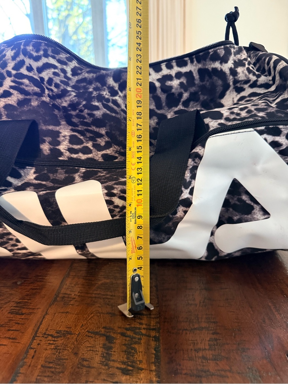 Fila Leopard-Print Logo Travel Duffel Bag - Picture 7 of 9